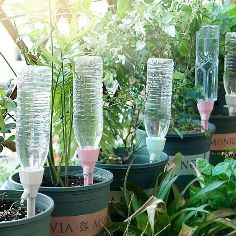 Automatic Plant Watering Spikes Drip Kit - 3-6Pcs Adjustable Drip Irrigation System Automatic