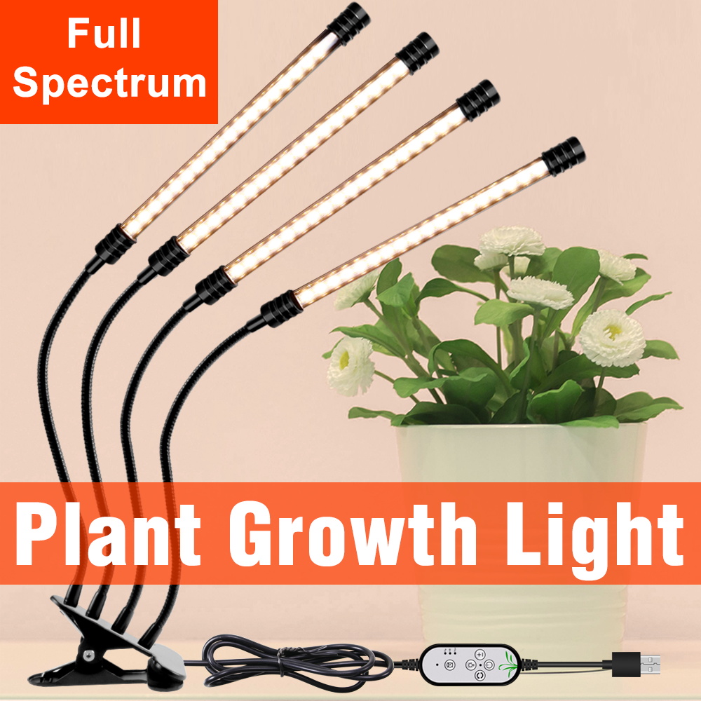 Plant Grow Light Full Spectrum Clip On - LED Phyto Grow Light Full Spectrum