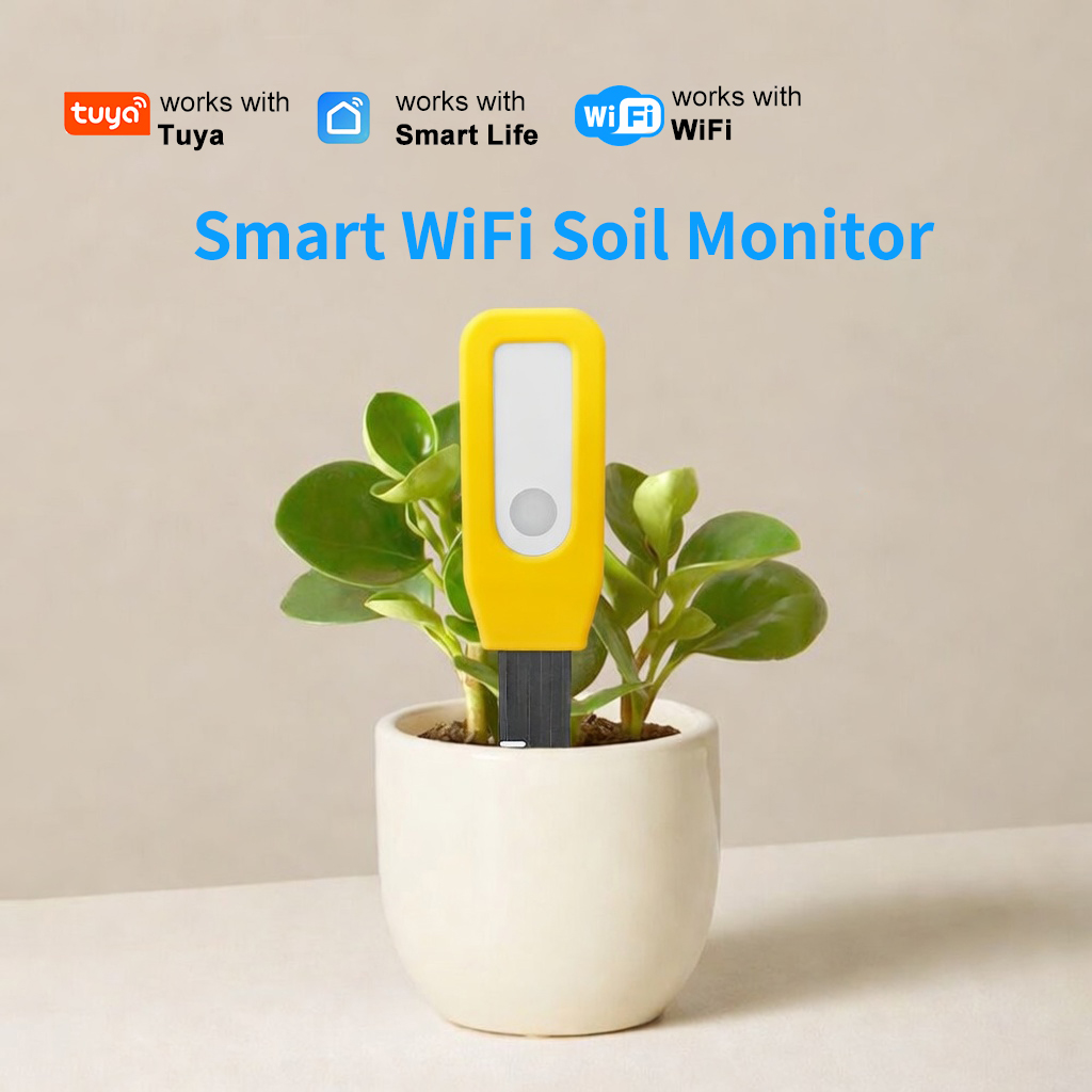 Tuya Zigbee Soil Moisture Temperature Sensor - WiFi Soil Monitor Tuya Smart Temperature