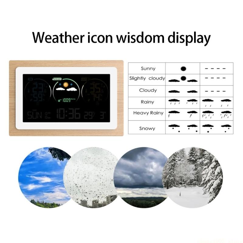 Wireless Weather Station Indoor Outdoor - QX2E Weather Stations Wireless Outdoor Indoor,Digital