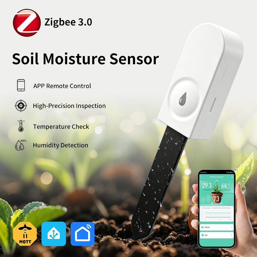 Tuya Zigbee Soil Moisture Temperature Sensor - Tuya Zigbee3.0 Soil Moisture Sensor Temperature