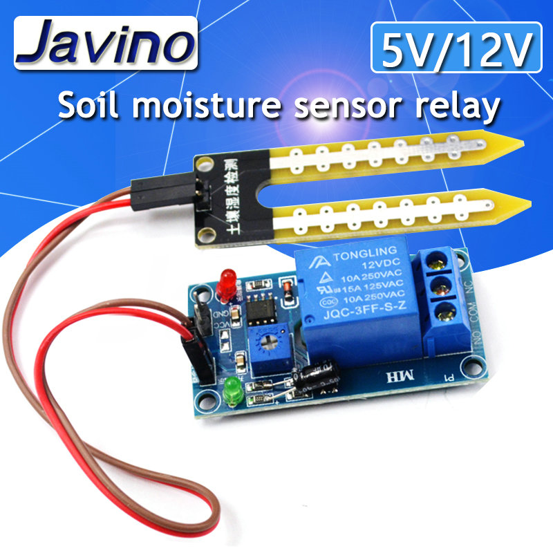 Soil Moisture Sensor Relay Module Arduino - Capacitive Soil Moisture Sensor Module /