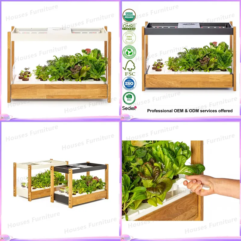 Indoor Herb Garden Grow Light Smart Kit - Smart Vertical Hydroponics System Indoor Garden
