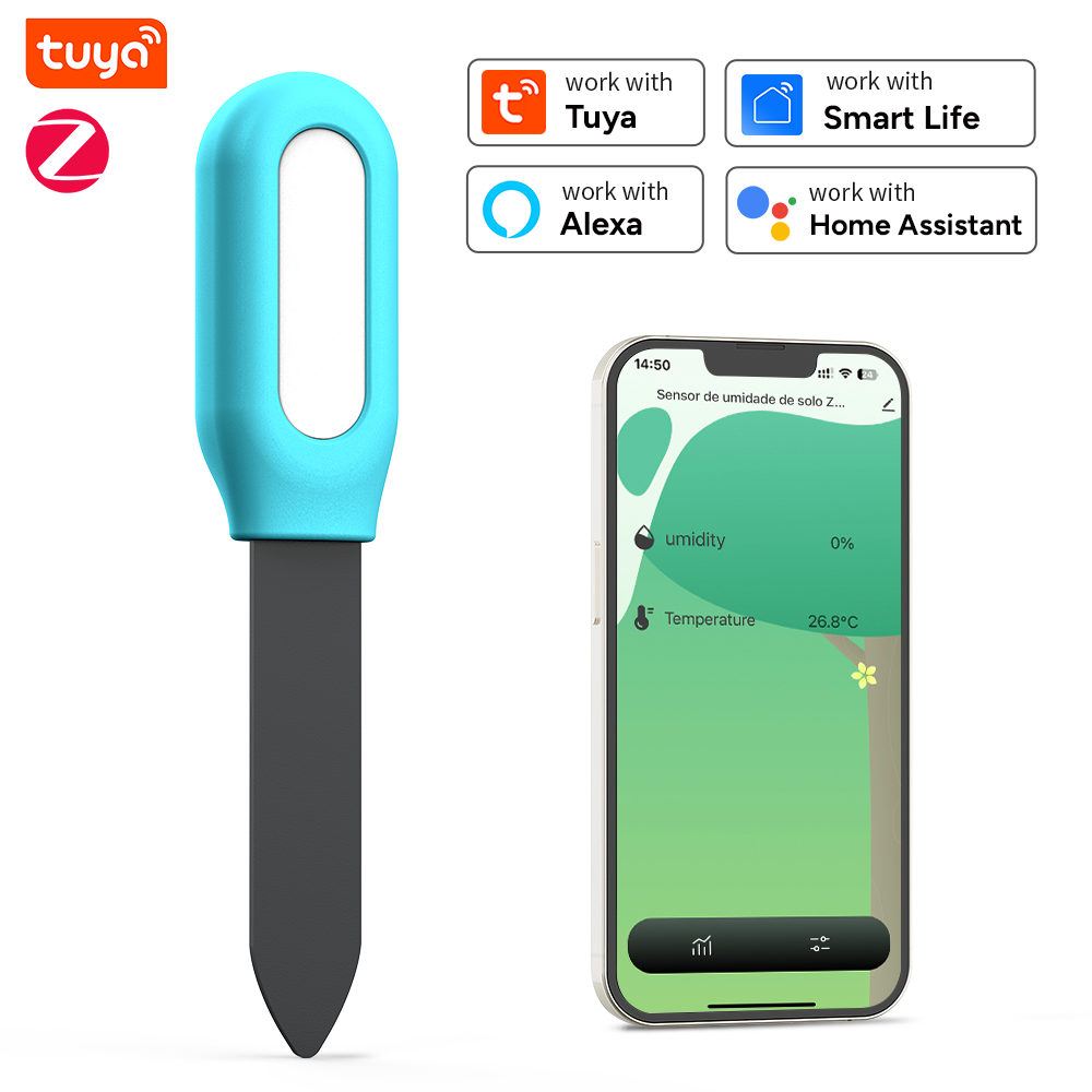 Tuya Zigbee Soil Moisture Temperature Sensor - Tuya Zigbee Soil Sensor Humidity Temperature