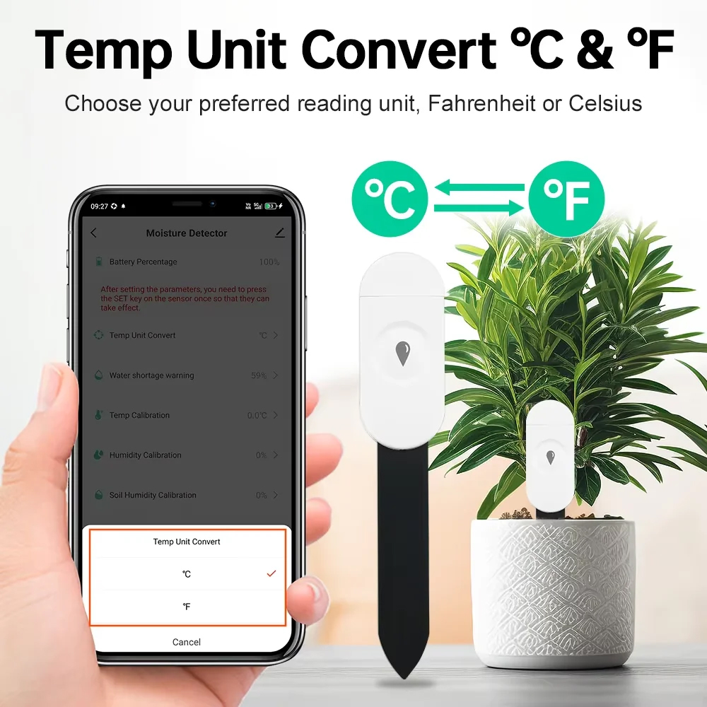 Zigbee Soil Moisture Sensor Hu - Tuya Zigbee Soil Moisture Temperature Sensor 评论和价格