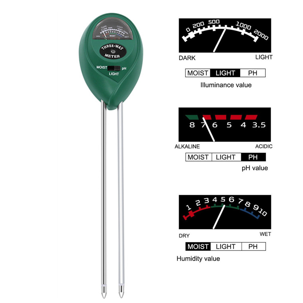 Handheld Soil Tester Function  - Soil Ph Meter 3 In 1 Moisture Sunlight 评论和价格