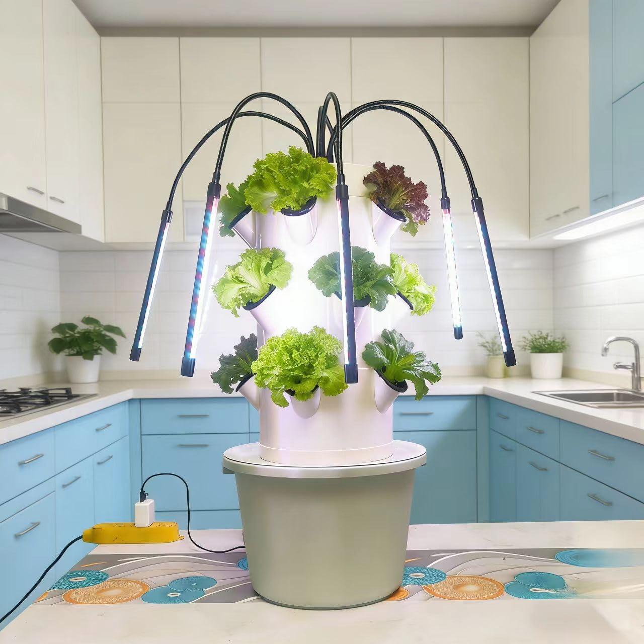 Vertical Hydroponic Growing Sy - Indoor Herb Garden Grow Light Smart Kit 评论和价格
