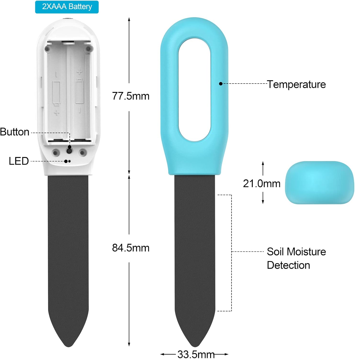 Tuya Bluetooth Zigbee Smart So - Tuya Zigbee Soil Moisture Temperature Sensor 评论和价格