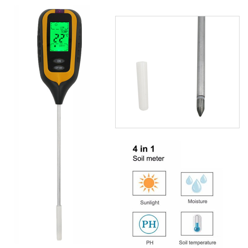 3/4 IN 1 Digital Soil Moisture - Soil Ph Meter 3 In 1 Moisture Sunlight 评论和价格