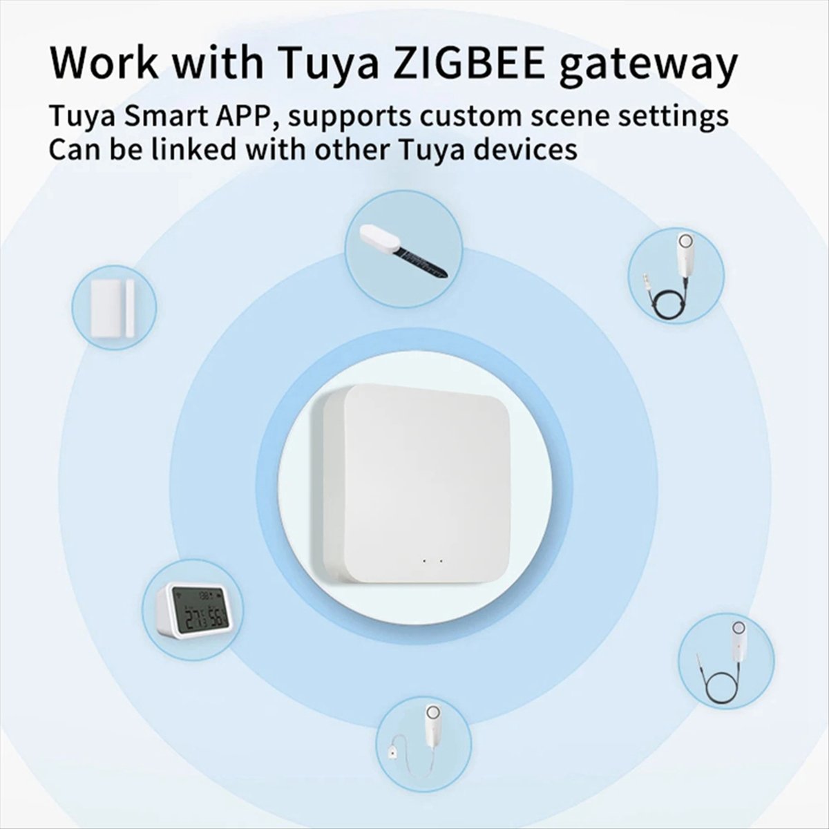 2Pcs Smart ZigBee Soil Tester  - Smart Plant Sensor Soil Moisture Meter 评论和价格
