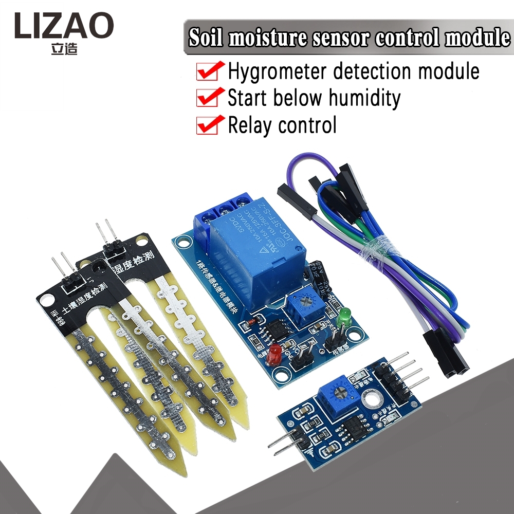 LIZAO Soil Moisture Sensor Con - Soil Moisture Sensor Relay Module Arduino 评论和价格