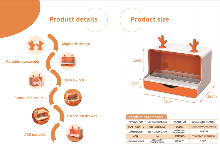 SENSH Indoor 15W Herb Hydropon - Indoor Herb Garden Grow Light Smart Kit 评论和价格