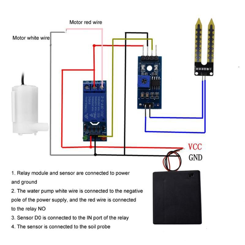 DIY Automatic Irrigation Syste - Soil Moisture Sensor Relay Module Arduino 评论和价格